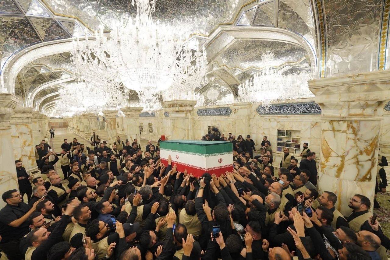 این شخصیت مهم عراقی در تشییع رهبر شهید ادای احترام کرد +تصویر